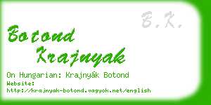 botond krajnyak business card